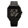 Cartier Santos Skeleton Noir – Edition Acier Black Metal